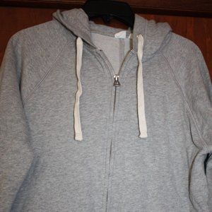 Classic GAP Women's Medium cotton long sleeve hooded full zip sweatshirt.